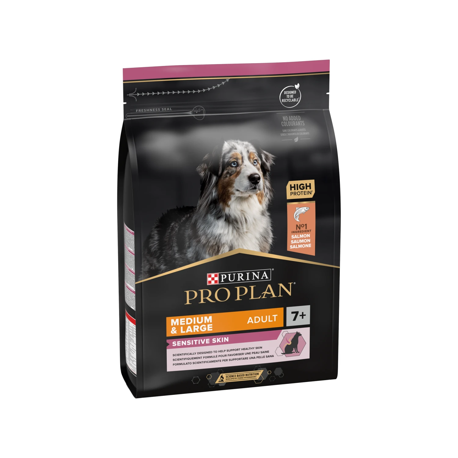 Purina Pro Plan Dog - Medium & Large - 7+ Adult - Sensitive Skin 3 Purina Pro Plan Dog - Medium & Large - 7+ Adult - Sensitive Skin