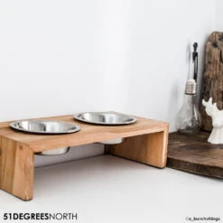 51 Degrees North Voerbak Teak High 15 51 Degrees North Voerbak Teak High -Hondenbenodigdheden 51 degrees north voerbak teak high 211097 1000 none
