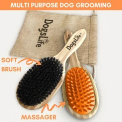 Dogslife Bamboo Dog Brush -Hondenbenodigdheden dogslife bamboo dog brush 219803 0500 none