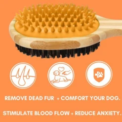 Dogslife Bamboo Dog Brush -Hondenbenodigdheden dogslife bamboo dog brush 219804 0500 none