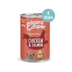 Edgard & Cooper Senior - Kip & Zalm - Blik -Hondenbenodigdheden edgard cooper senior kip zalm blik 173671 1000 none