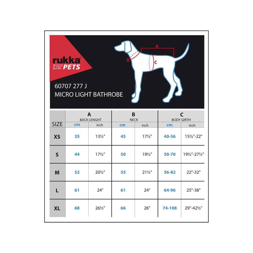 RukkaPets Micro Light Bathrobe 9 RukkaPets Micro Light Bathrobe - Afbeelding 7