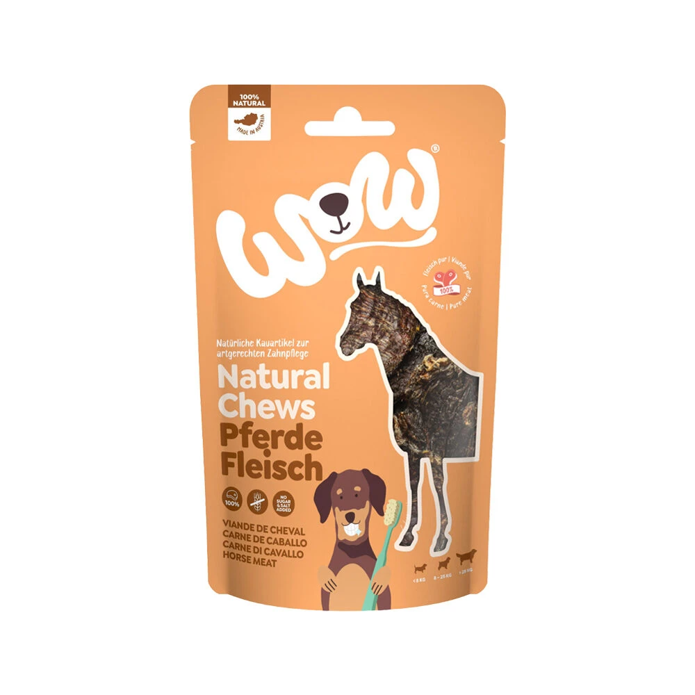 WOW! Natural Chews Paardenvlees 4 WOW! Natural Chews Paardenvlees - Afbeelding 2