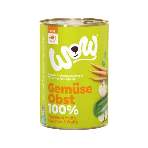 WOW! PUUR 100% Hondenvoer - Groenten En Fruit - Blik 3 WOW! PUUR 100% Hondenvoer - Groenten En Fruit - Blik