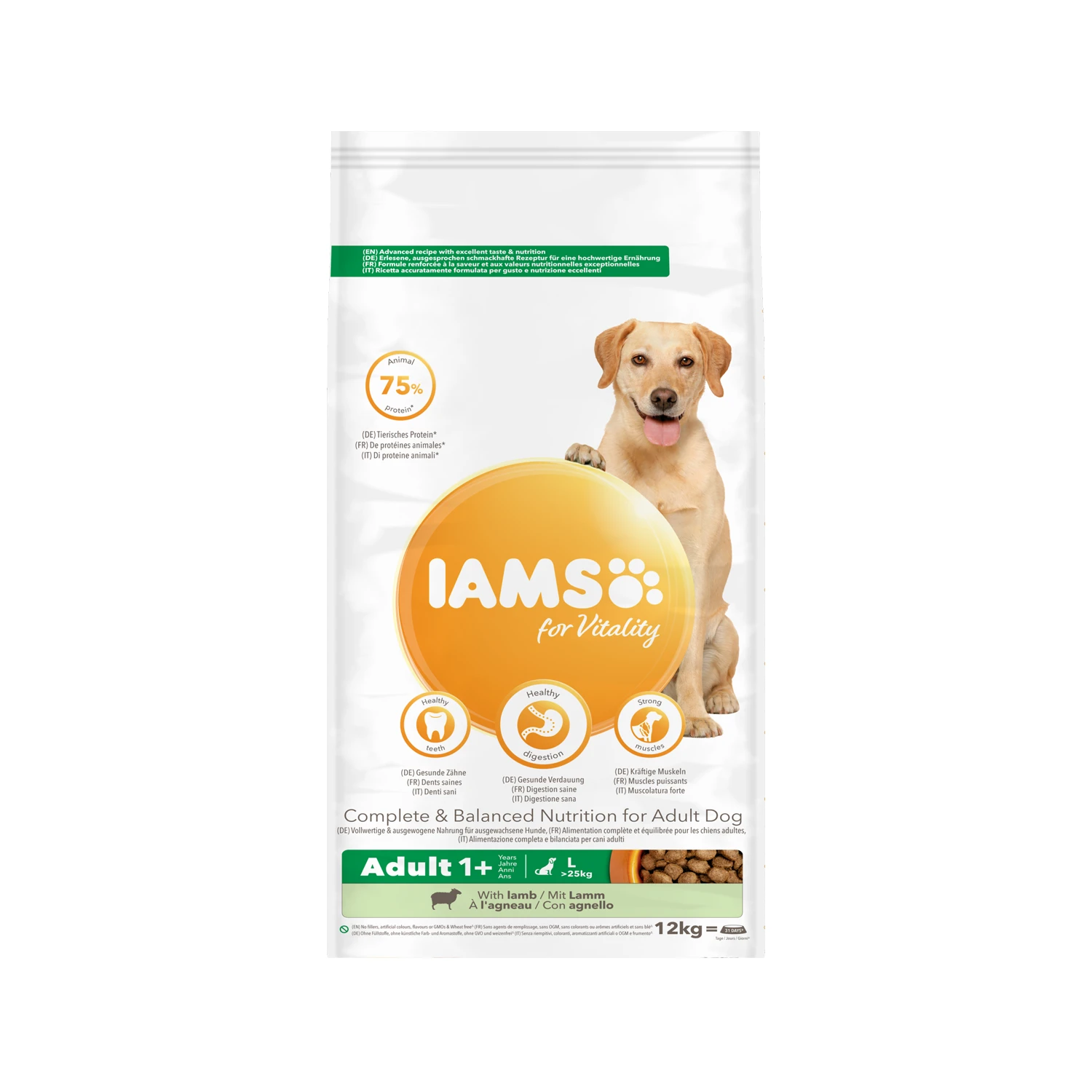IAMS For Vitality Dog Adult Large Breed - Lamb 3 IAMS For Vitality Dog Adult Large Breed - Lamb