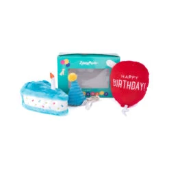 ZippyPaws Pup Birthday Box Blue -Hondenbenodigdheden zippypaws pup birthday box blue 214931 2000 none